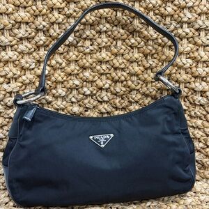 Prada Vintage Tessuto Nylon Hobo Bag